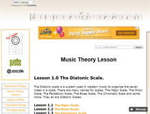 Tablet Screenshot of musictheorylesson.com